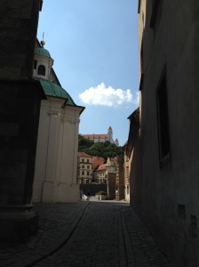 Looking from the Old Town towards the castle.